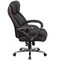 Emma and Oliver Big & Tall 500 lb. Rated Leather Executive Swivel Ergonomic Office Chair with Chrome Base and Arms